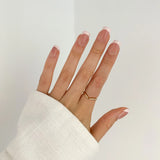 French Tip (Gel) - Pressing Nails