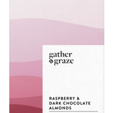 Raspberry & Dark Choc Almonds (50g) - Gather & Graze