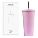 Stainless Steel Tumbler with Straw (500ml) - Bailey & Gray